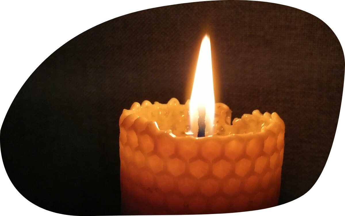 Świece w wosku pszczelego